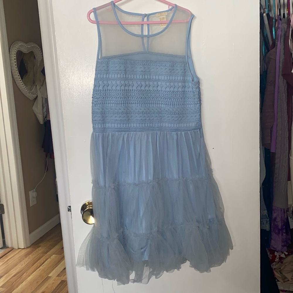 forever 21 tulle blue dress